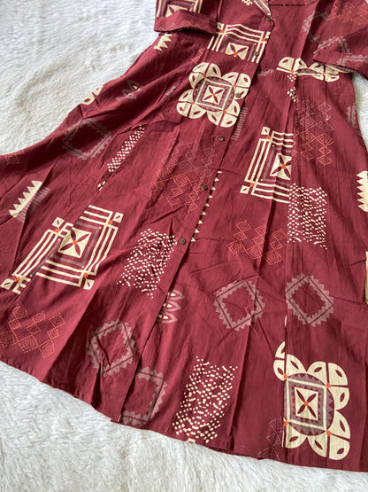 Cotton Printed Midi. Cotton Kurti For Women online India. Shop the Latest Festive Summer Collection at Shivani Designer Kurti.