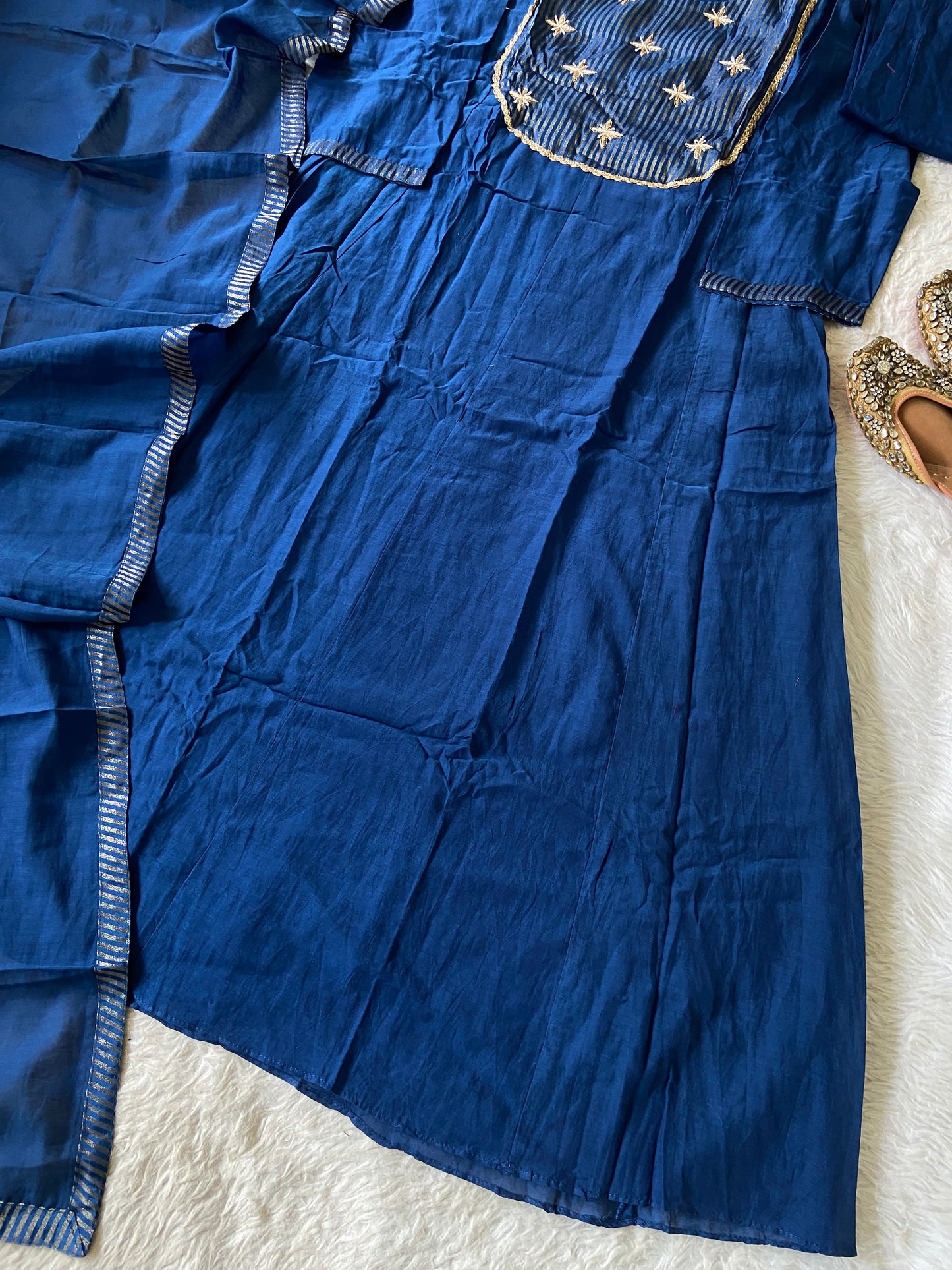 Premium Collection. Banarasi Mul Chanderi Aline Kurti With Pant And Dupatta. Silk Suit Sets For Women Online India. Shop the Latest Festive Summer Collection at Shivani Designer Kurti.