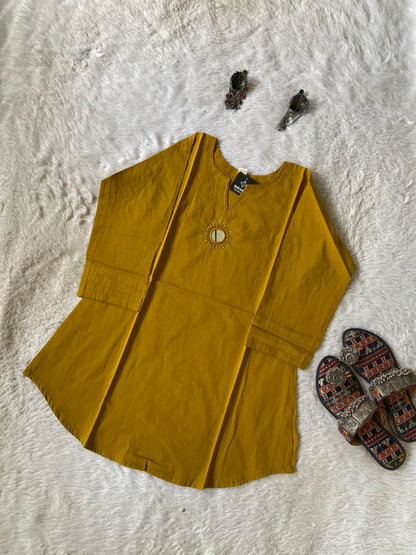 Cotton Short Kurti With Mirror Work. Short Kurti For Women Online India. Shop the Latest Festive Summer Collection at Shivani Designer Kurti.
