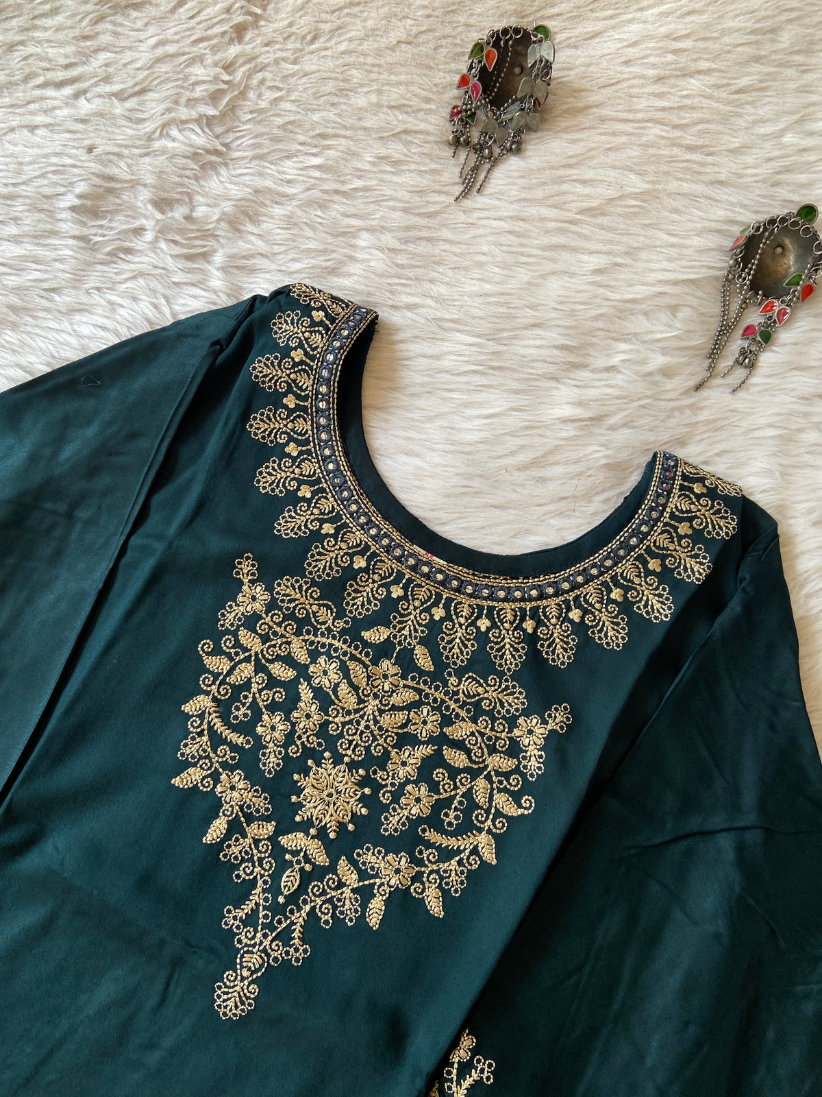 Embroidery Work Straight Satin Silk Kurti. Silk Kurtis For Women Online India. Shop the Latest Festive Summer Collection at Shivani Designer Kurti.