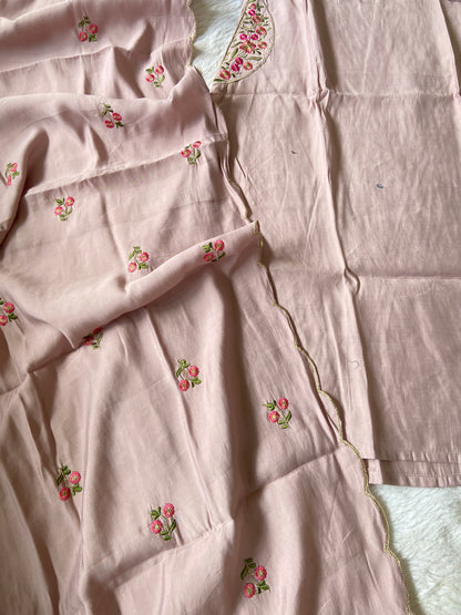 Roman Silk Aline Kurti With Pant And Dupatta.(No Lining). Silk Suit Sets For Women Online India. Shop the Latest Festive Summer Collection at Shivani Designer Kurti.