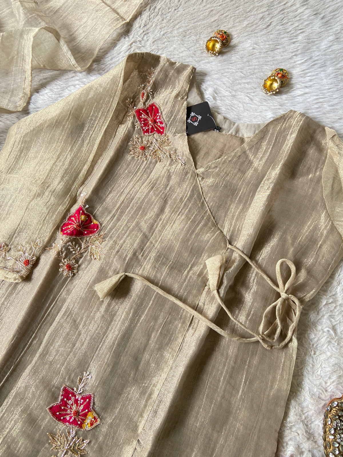 Premium Short Kurti Suit. Crush Glass Tissue Short Kurti With Palazzo And Dupatta. Silk Suit Sets For Women Online India. Shop the Latest Festive Summer Collection at Shivani Designer Kurti.