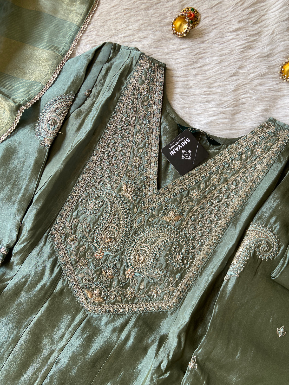 Party Wear Special. Embroidery Work Silk Anarkali Kurti With Semi Palazzo And Dupatta. Silk Suit Sets For Women Online India. Shop the Latest Festive Summer Collection at Shivani Designer Kurti.