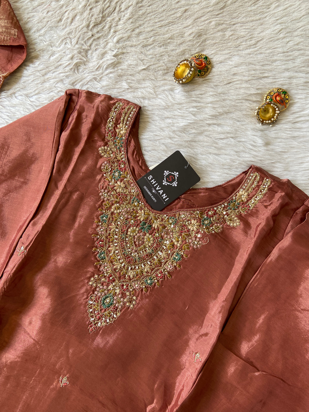 Premium Short Kurti Suit. Silk Short Kurti With Palazzo And Dupatta. Silk Suit Sets For Women Online India. Shop the Latest Festive Summer Collection at Shivani Designer Kurti.