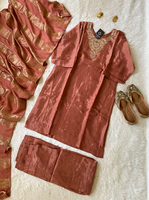 Premium Short Kurti Suit. Silk Short Kurti With Palazzo And Dupatta. Silk Suit Sets For Women Online India. Shop the Latest Festive Summer Collection at Shivani Designer Kurti.