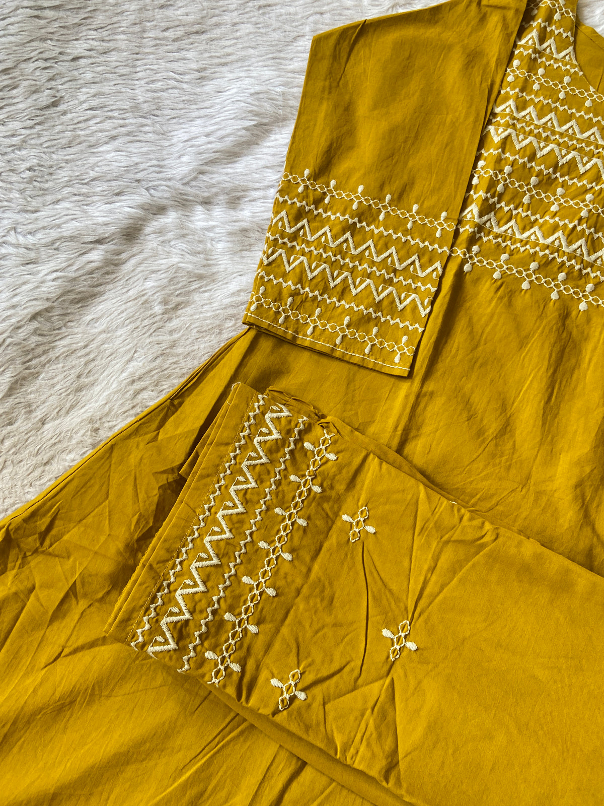 Flower Embroidery Work Cotton Aline Kurti With Palazzo. Cotton Kurti Sets For Women Online India. Shop the Latest Festive Summer Collection at Shivani Designer Kurti.