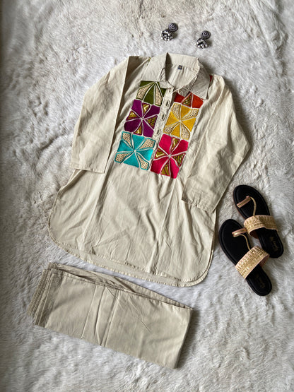 Premium Cotton Co-ord Set With Palazzo. Cotton Co-ord Sets For Women Online India. Shop the Latest Festive Summer Collection at Shivani Designer Kurti.