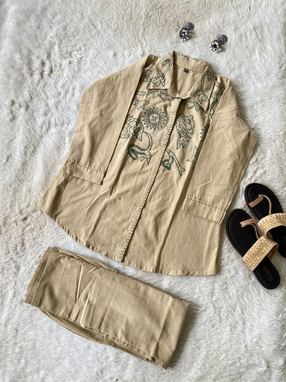 Premium Cotton Co-ord Set With Palazzo. Cotton Co-ord Sets For Women Online India. Shop the Latest Festive Summer Collection at Shivani Designer Kurti.