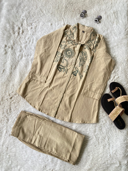 Premium Cotton Co-ord Set With Palazzo. Cotton Co-ord Sets For Women Online India. Shop the Latest Festive Summer Collection at Shivani Designer Kurti.