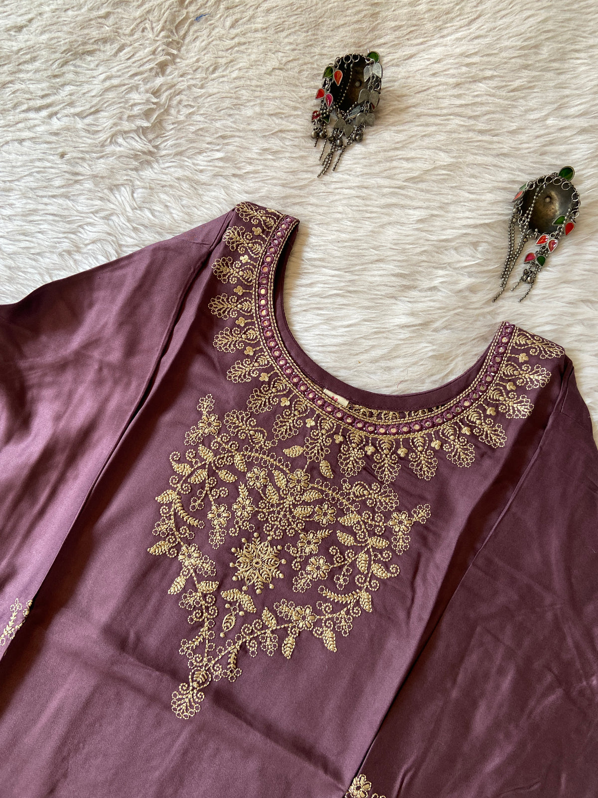 Embroidery Work Straight Satin Silk Kurti. Silk Kurtis For Women Online India. Shop the Latest Festive Summer Collection at Shivani Designer Kurti.