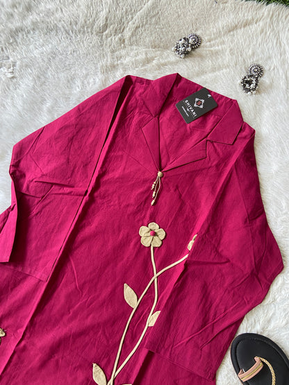Beautiful Cotton Aline Kurti And Pant. Cotton Aline Kurti Sets For Women Online India. Shop the Latest Festive Summer Collection at Shivani Designer Kurti.