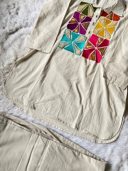 Premium Cotton Co-ord Set With Palazzo. Cotton Co-ord Sets For Women Online India. Shop the Latest Festive Summer Collection at Shivani Designer Kurti.