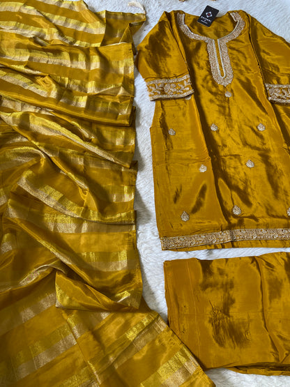Premium Short Kurti Suit. Silk Short Kurti With Palazzo And Dupatta. Silk Suit Sets For Women Online India. Shop the Latest Festive Summer Collection at Shivani Designer Kurti.