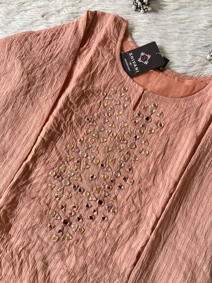 Mirror Work Aline Kurti And Palazzo. Aline Kurti Sets For Women Online India. Shop the Latest Festive Summer Collection at Shivani Designer Kurti.