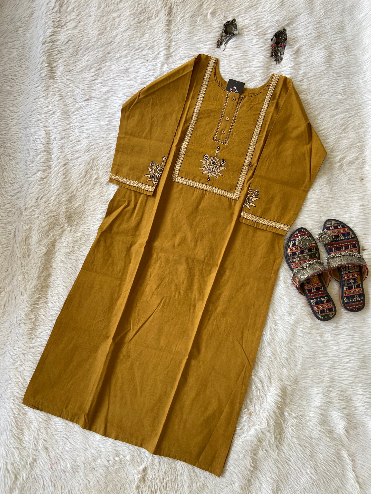 Cotton Kurti With Blockprint, Cotton Kurti For Women.