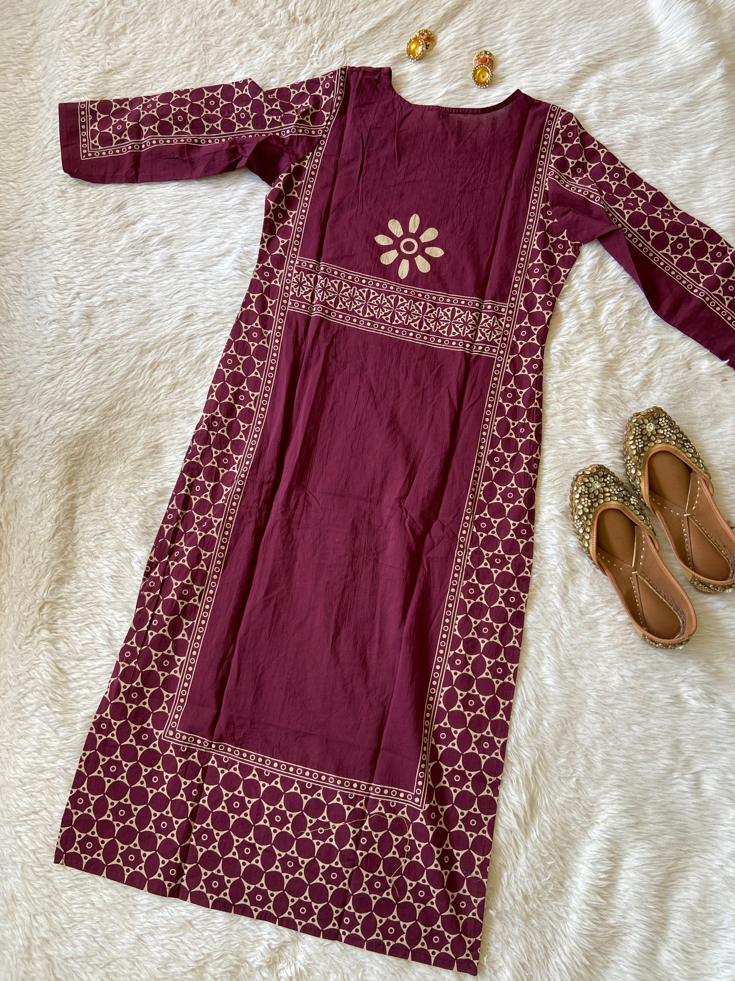 Cotton Straight Kurti With Matching Pant And Dupatta, Cotton Straight Kurti Suit Sets For Women