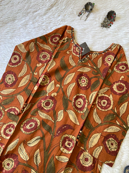 Beautiful Jaipuri Print Cotton Straight Kurti. Cotton Straight Kurtis For Women.