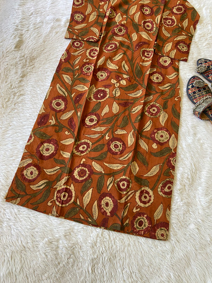 Beautiful Jaipuri Print Cotton Straight Kurti. Cotton Straight Kurtis For Women.