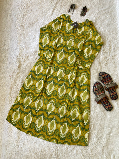 Printed Aline Kurti. Cotton Aline Kurti For Women.