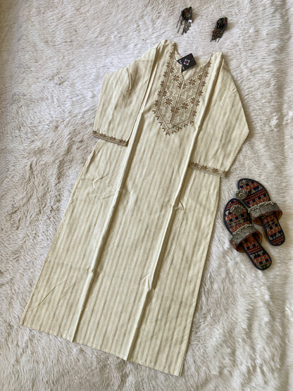 Cotton Straight Khadi Kurti. Cotton Kurti For Women.