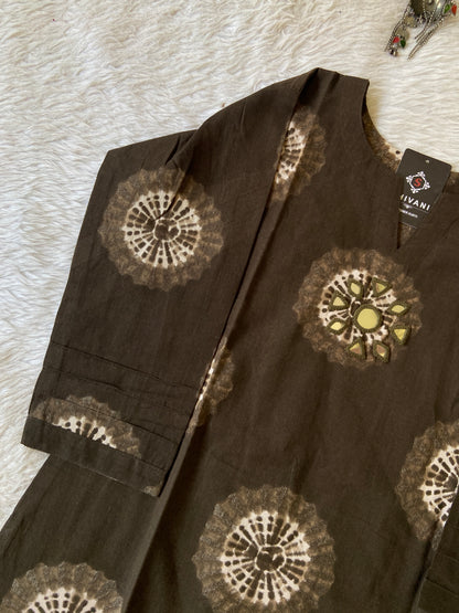 Mirror Work Cotton Straight Kurtis. Cotton Kurtis For Women.