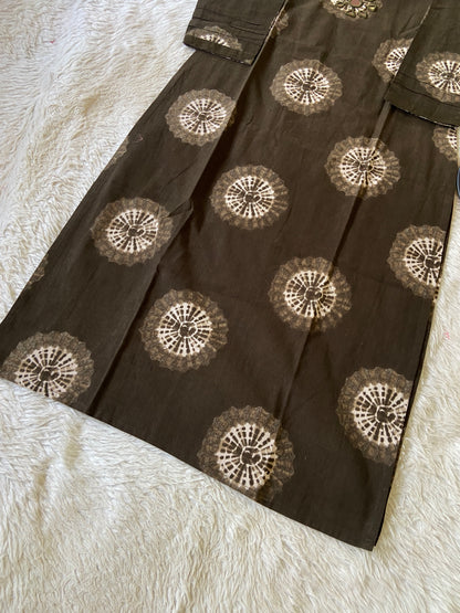 Mirror Work Cotton Straight Kurtis. Cotton Kurtis For Women.