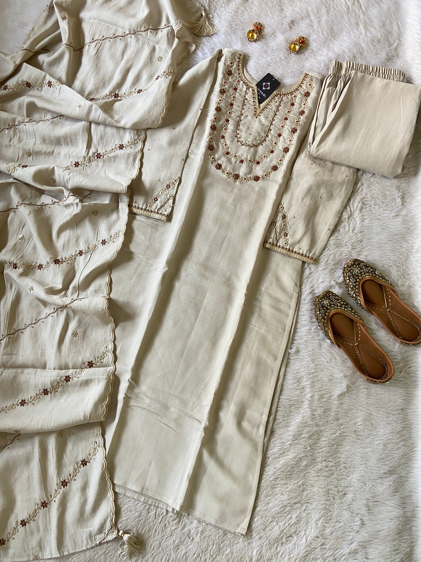 Silk Straight Kurtis With Beautiful Embroidery Work In Sleeve And Dupatta With Pant And Dupatta. Silk Suit Sets For Women Online India. Shop the Latest Festive Summer Collection at Shivani Designer Kurti.