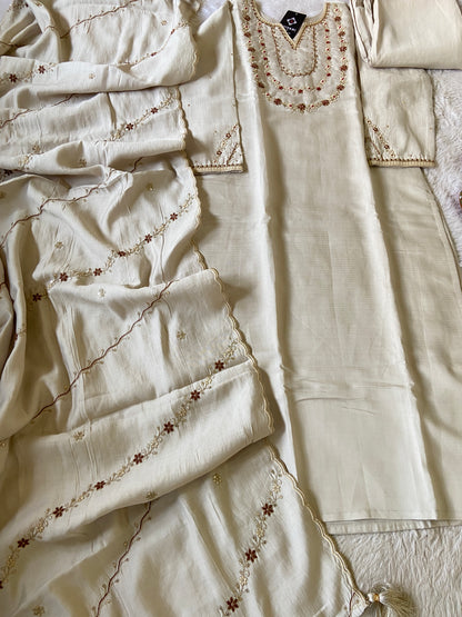 Silk Straight Kurtis With Beautiful Embroidery Work In Sleeve And Dupatta With Pant And Dupatta. Silk Suit Sets For Women Online India. Shop the Latest Festive Summer Collection at Shivani Designer Kurti.