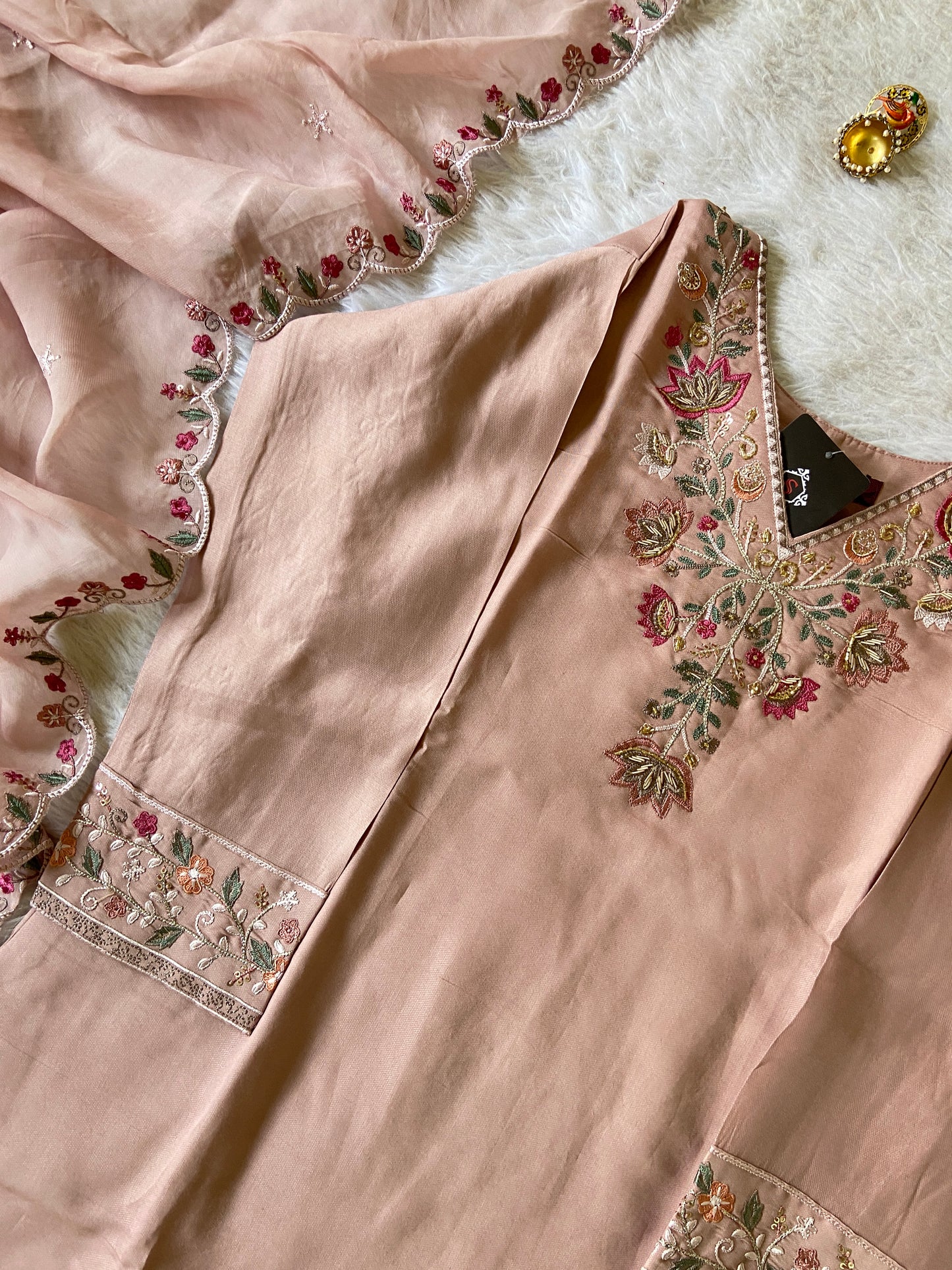 Silk Straight Kurtis With Beautiful Embroidery Work In Neck  Dupatta With Pant And Dupatta. Silk Suit Sets For Women Online India. Shop the Latest Festive Summer Collection at Shivani Designer Kurti.