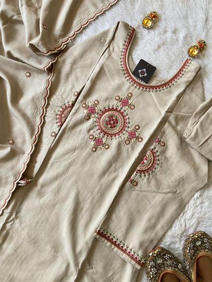 Heavy Rayon Straight Kurtis With Beautiful Embroidery Work In Neck And Comes With Pant And Dupatta. Rayon Suit Sets For Women Online India. Shop the Latest Festive Summer Collection at Shivani Designer Kurti.