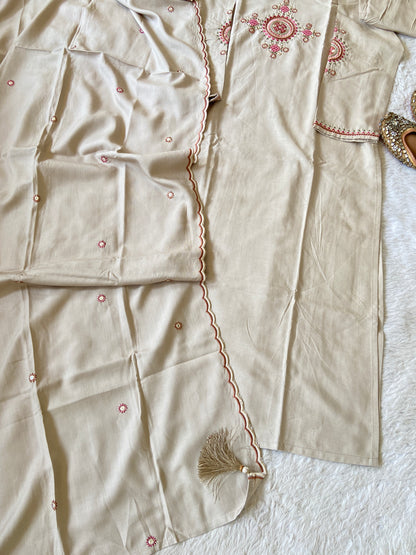 Heavy Rayon Straight Kurtis With Beautiful Embroidery Work In Neck And Comes With Pant And Dupatta. Rayon Suit Sets For Women Online India. Shop the Latest Festive Summer Collection at Shivani Designer Kurti.